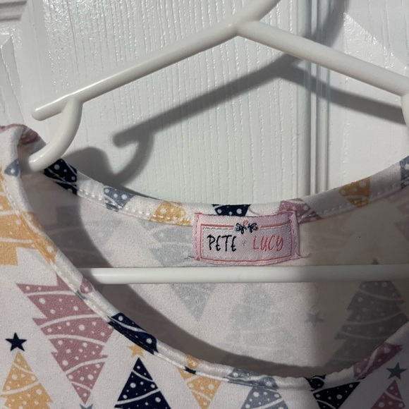 Pete & Lucy girls ruffle tunic top 7/8 Christmas farmhouse - Picture 4 of 4